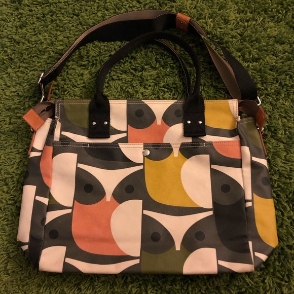 Orla Kiely Handbags - Orla Kiely Owl Zip Messenger Bag